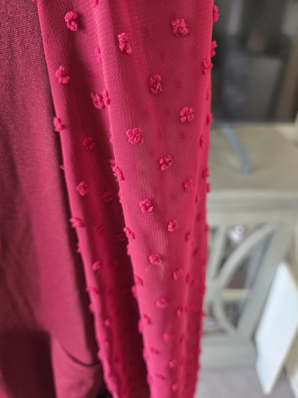 Jasambac Fuchsia Long-Sleeve Faux-Wrap Dress - Picture 3 of 5